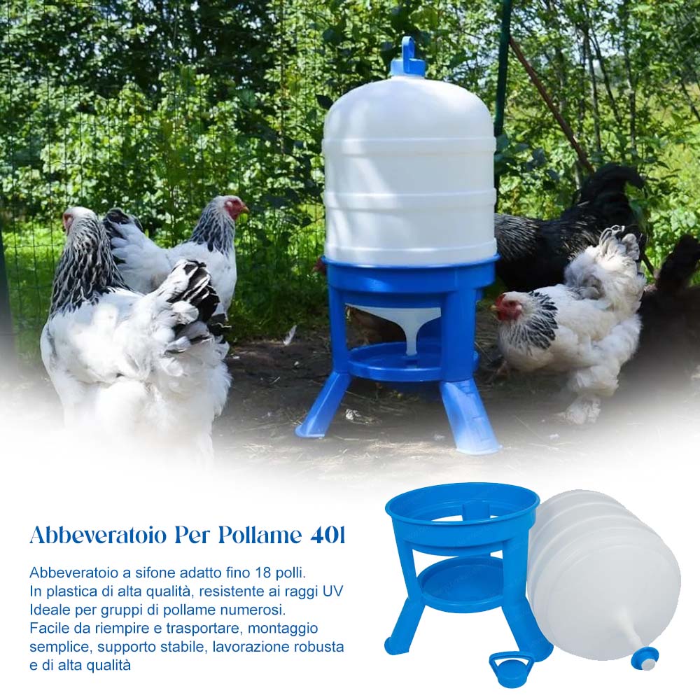 Abbeveratoio a Sifone 30L e 40L – Per Pollame Elevato - Image 11