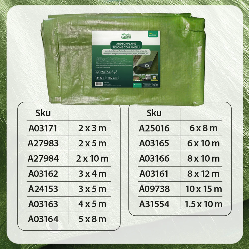 Agritura Telone Verde 180g/m² - Image 9