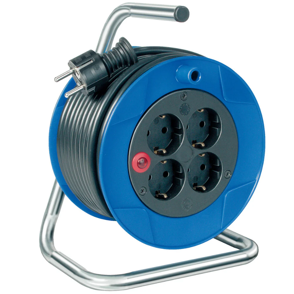 Avvolgicavo Kompakt ST 180 con 4 prese Schuko 230V/16A, cavo da 10m