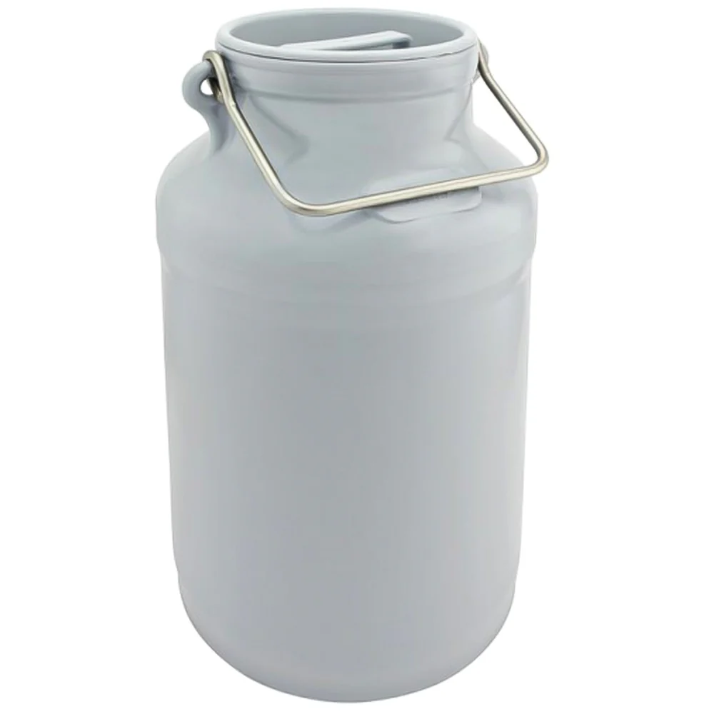 Bidone per latte in plastica Gewa con coperchio a pressione e manico in acciaio inox - 5, 10, 20 lt