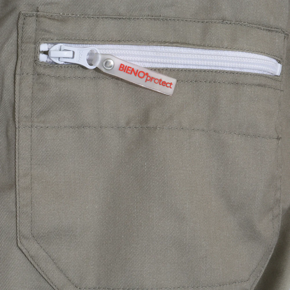Bieno®Protect Camicia Protettiva KHAKI con Cappuccio e Tasche - Image 3