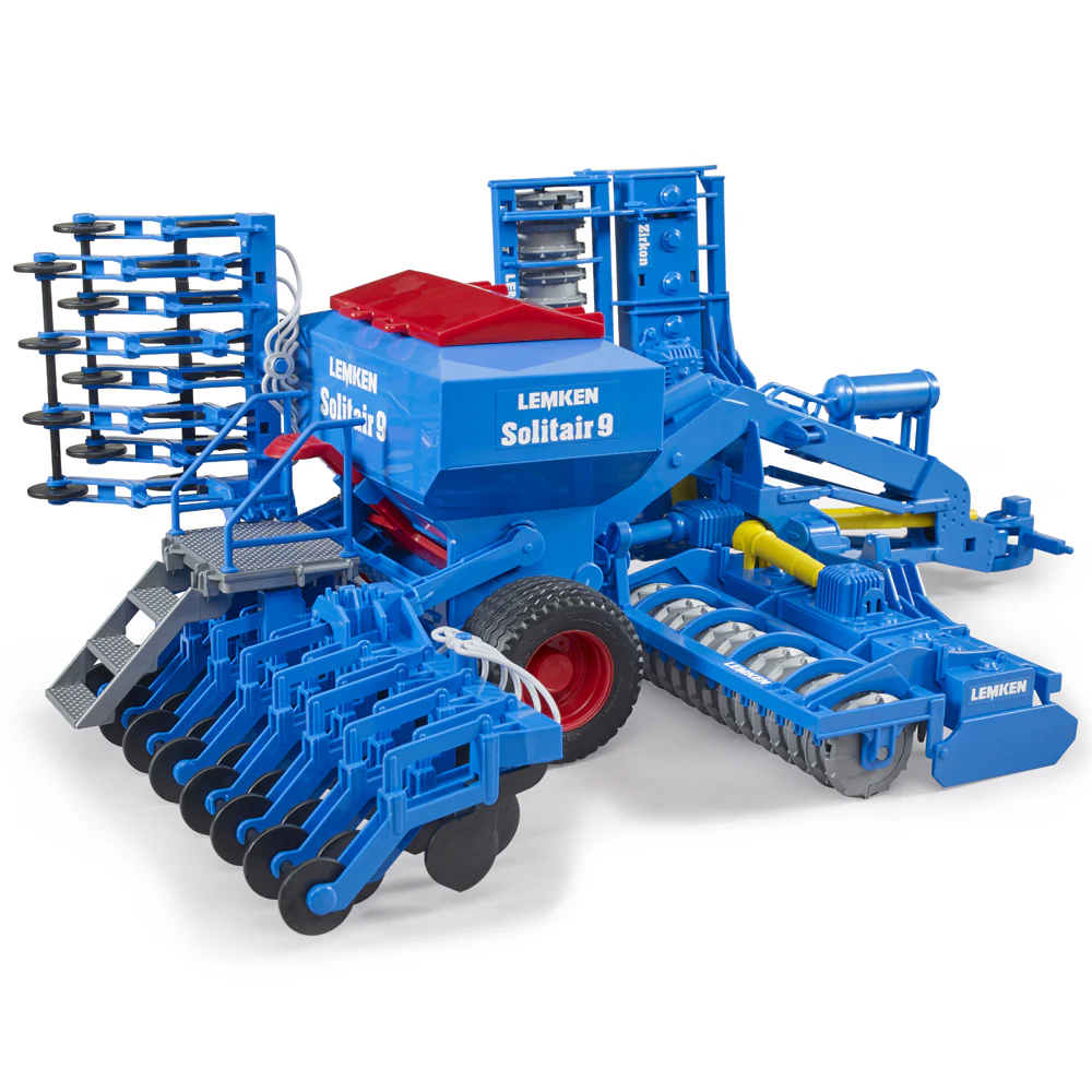 Bruder LEMKEN Solitair 9 Combinata Agricola da Rimorchio in Miniatura - Image 2