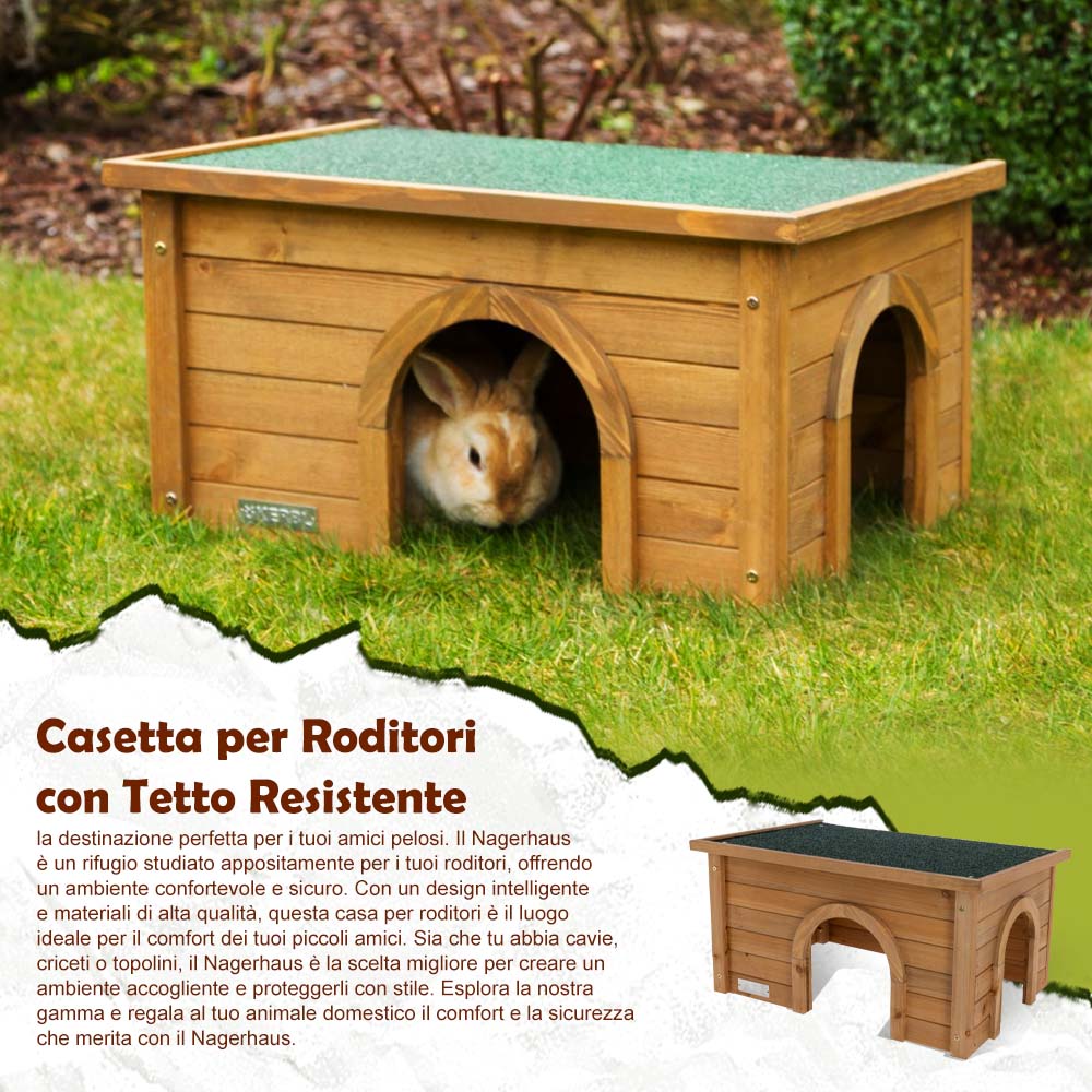 Casetta per Roditori con Tetto Resistente - Image 10