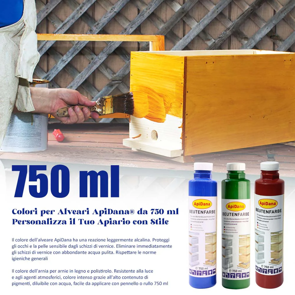 Colori per Alveari ApiDana® 750 ml - Resistenti e Intensi per Arnie in Legno e Polistirolo - Image 15