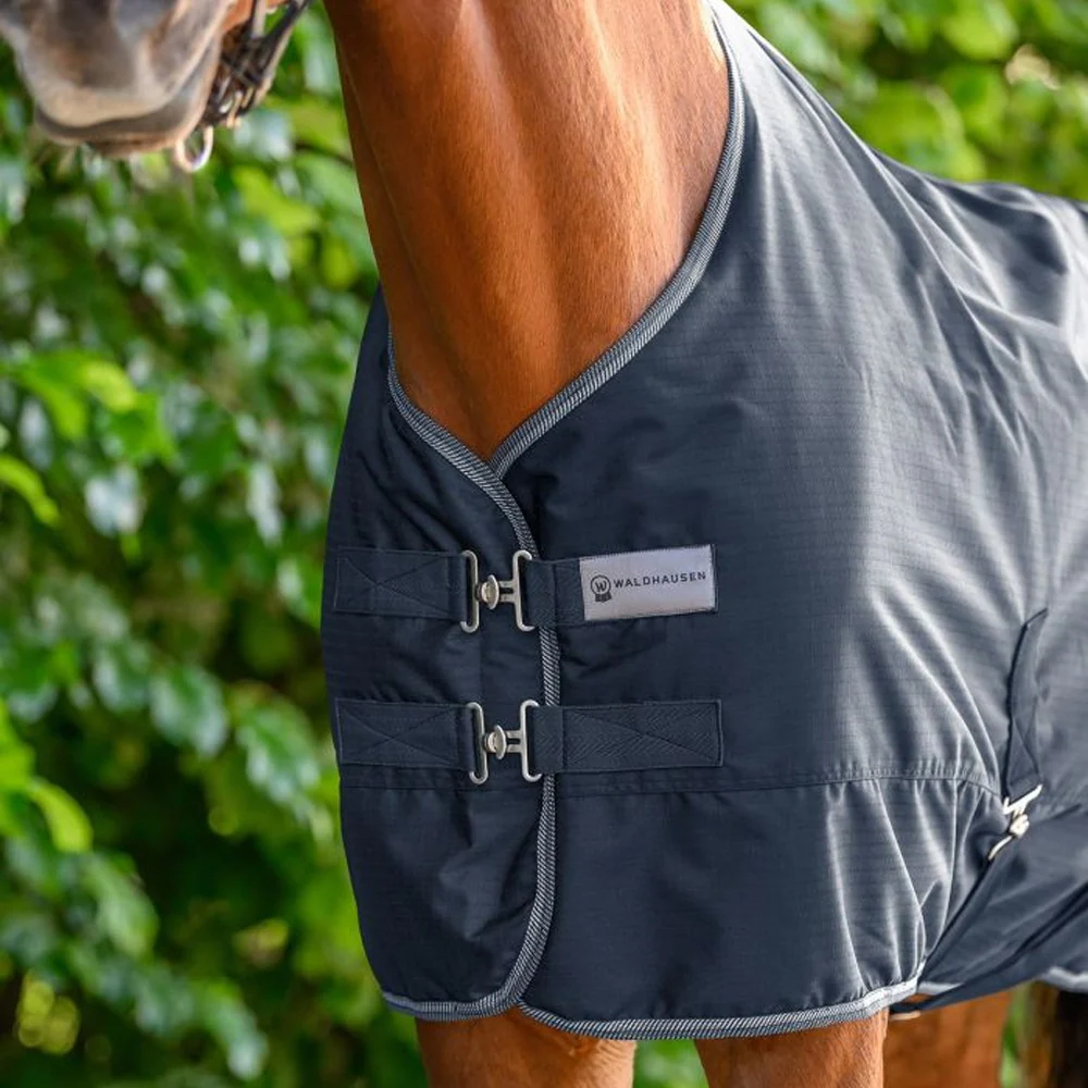 Coperta Cavallo Economic 200g Outdoor Impermeabile Blu - Image 5