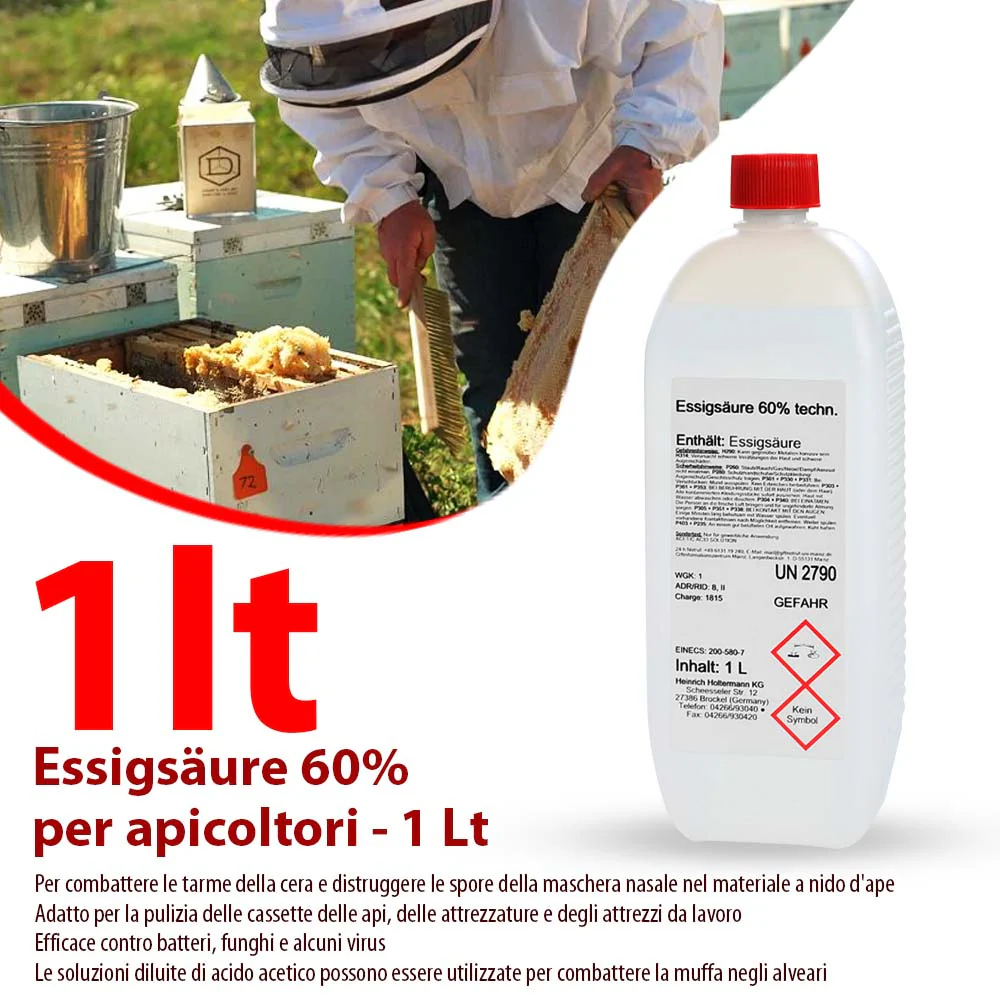 Acido Acetico 60% per apicoltori - 1 Lt - Image 8