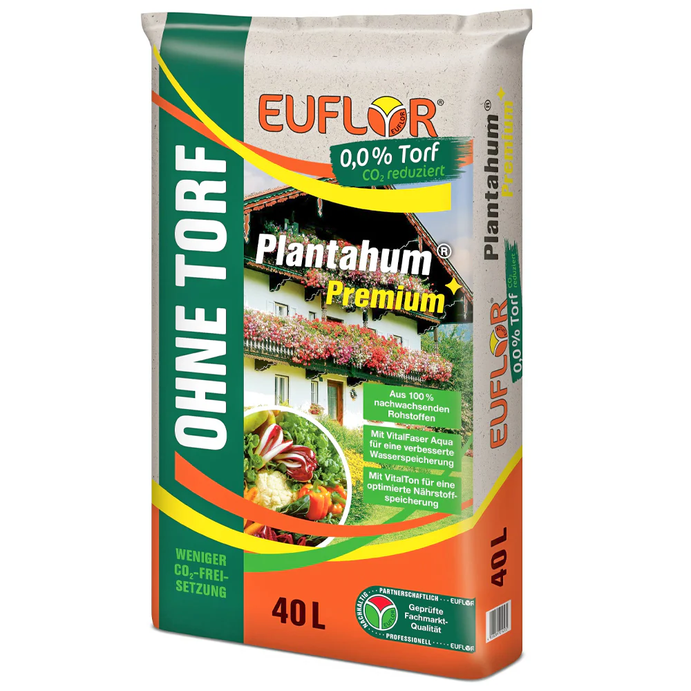 Euflor Plantahum Premium Terriccio Ridotto di Torba – Terriccio Nutriente per Balcone, Terrazza e Giardino - Image 2