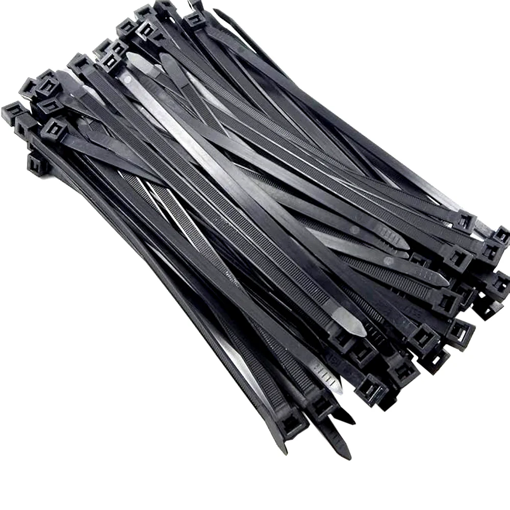 Fascette di cablaggio in nylon nero resistenti