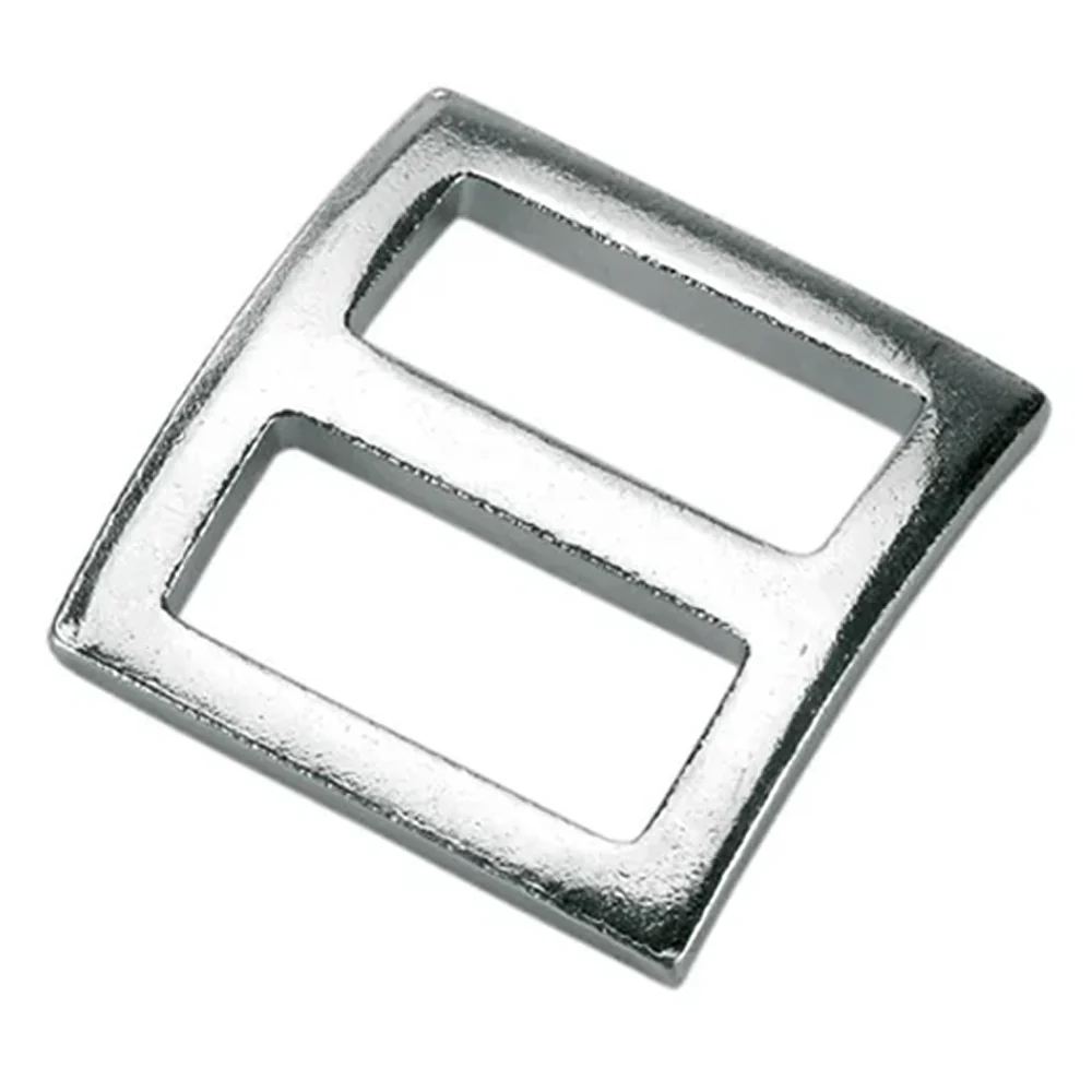 Fibbia scorrevole per cinghie di fissaggio larghe 4 cm