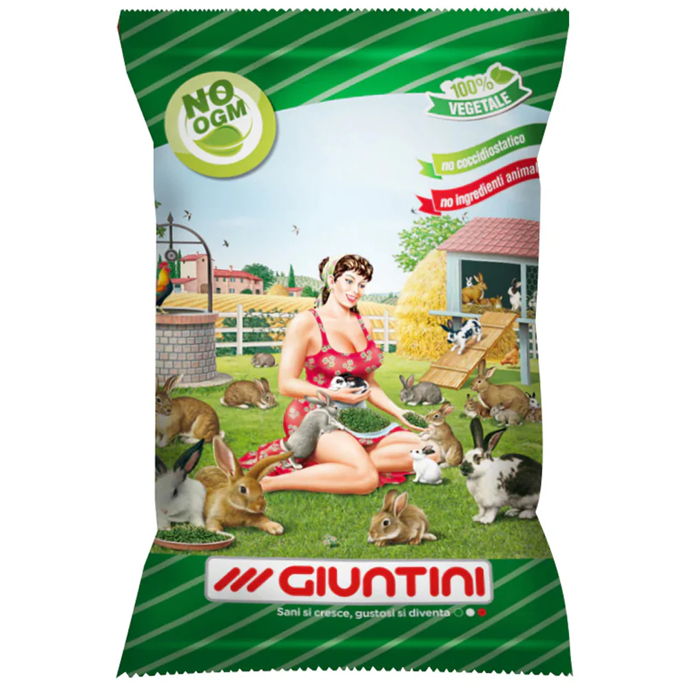 Giuntini Precotto Mangime Completo Ingrasso per Conigli 12,5 kg