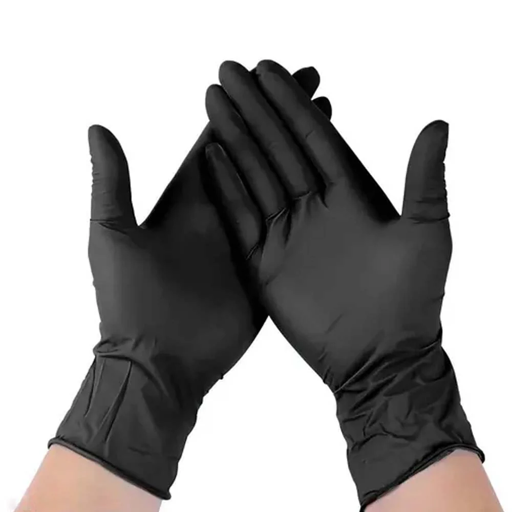 Guanti Monouso in Nitrile Lungo Nero da 30 cm: Protezione Confortevole Confezione da 50 pezzi - Image 4