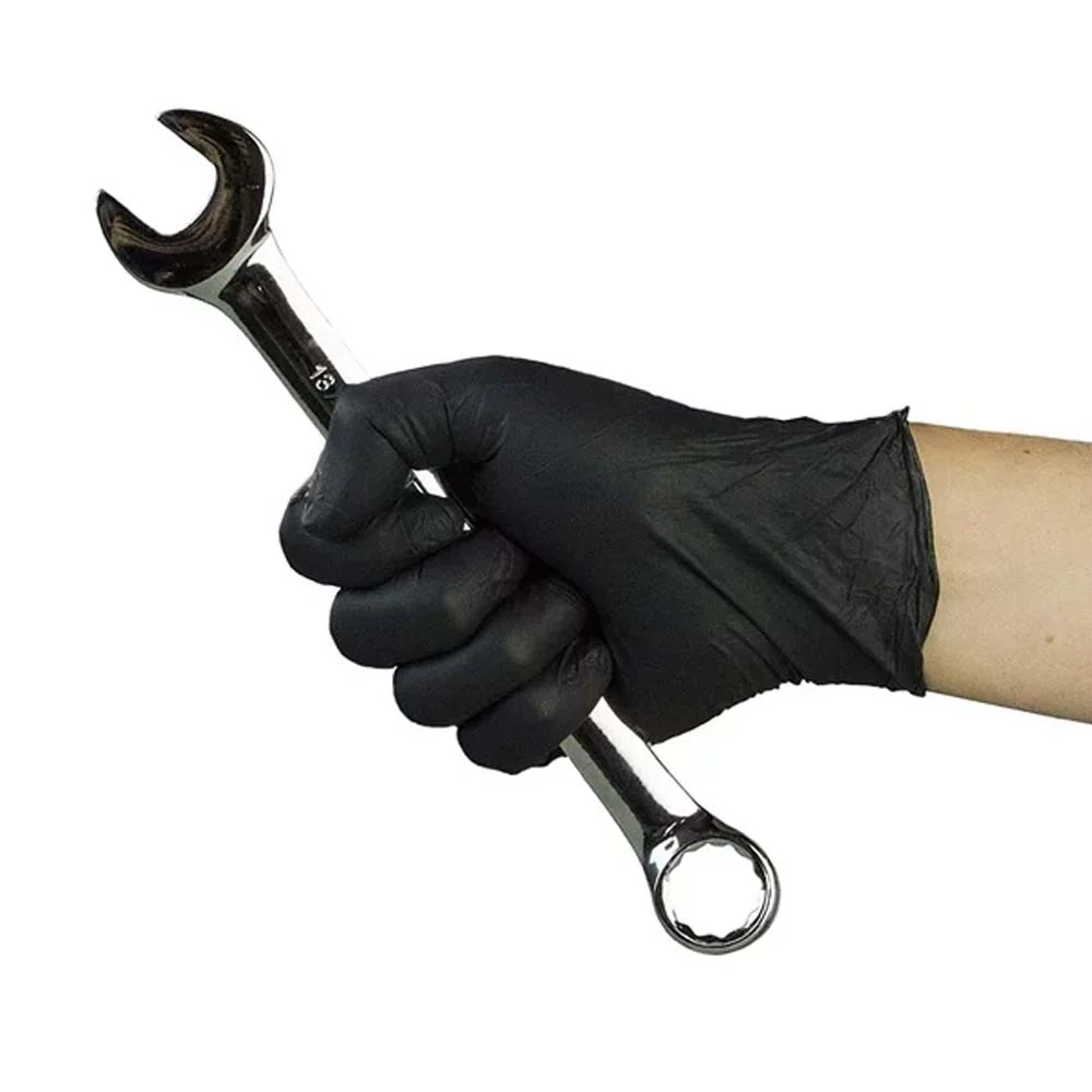 Guanti Monouso in Nitrile Lungo Nero da 30 cm: Protezione Confortevole Confezione da 50 pezzi - Image 5