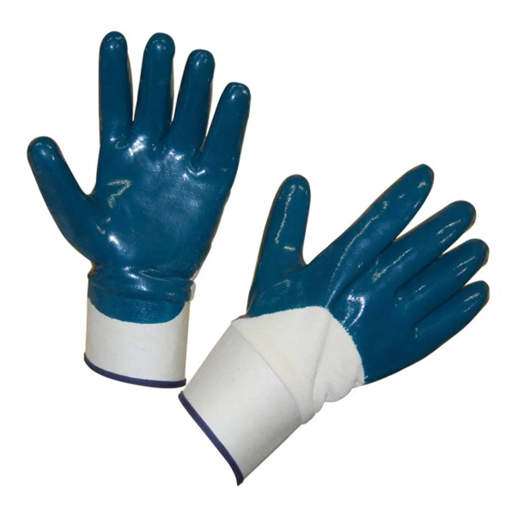 Guanto robusto in nitrile con risvolto BluNit - Image 2
