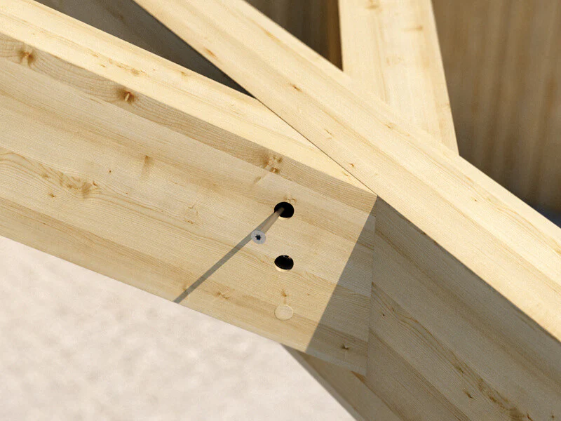 HBS Vite per legno a testa svasata 10mm x 160mm 50pz - Image 6