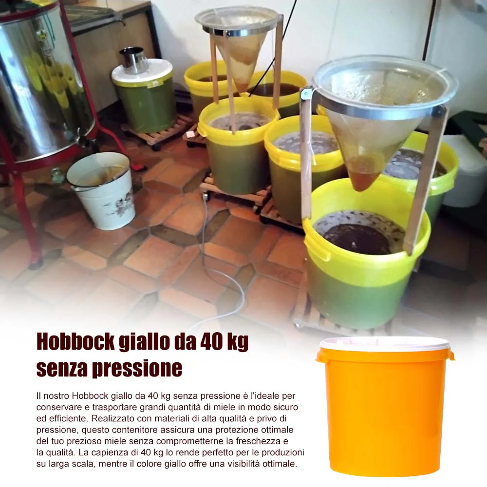 Hobbock giallo da 40 kg senza pressione - Image 12
