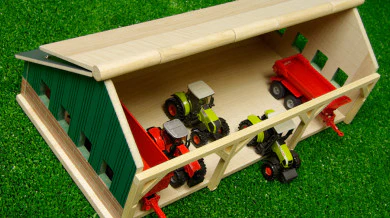 Kids Globe - Capannone Giocattolo in Scala 1:87 per Trattori e Rimorchi - Image 3