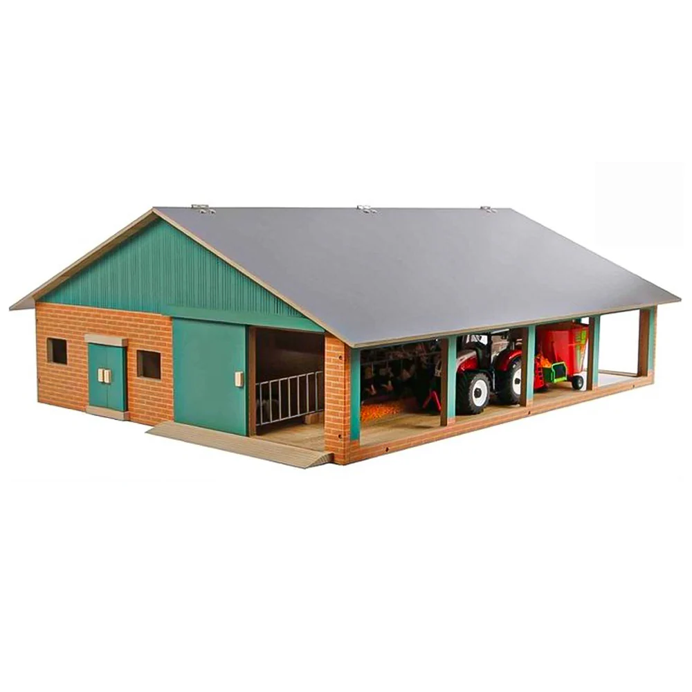 Kids Globe Stalla Ligboxen con unità di mungitura  (scala 1:32)