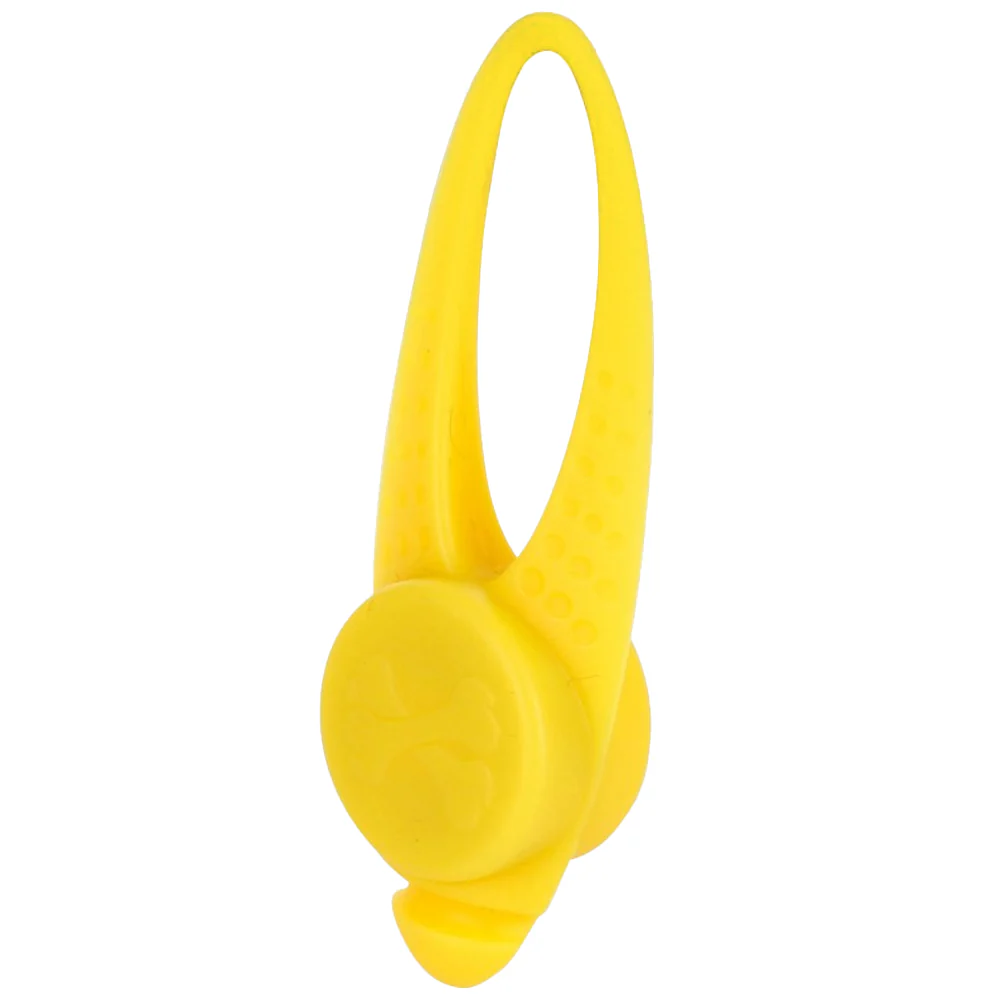 Lampeggianti LED Maxi Safe in silicone rosso/giallo 8x3cm per cani - Image 3