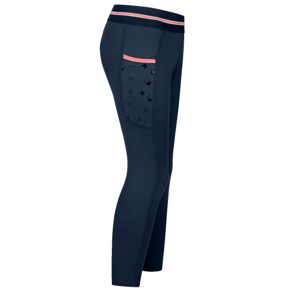 Leggings da Equitazione Termici Bambina Lucky Leni con Glitter e Silicone - Image 5