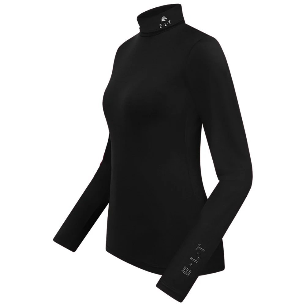 Maglia Tecnica Dolcevita Madison E·L·T Donna Traspirante Elasticizzata con Strass