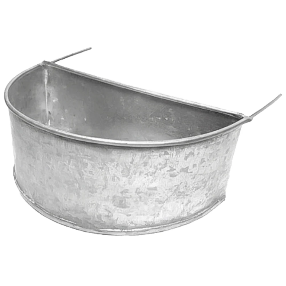 Mangiatoia a Mezzaluna Zincata – Resistente per Uccelli e Roditori
