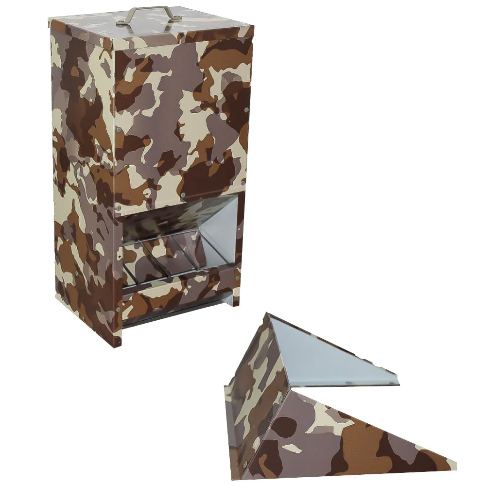 Mangiatoia da Esterno Mod. Bordeaux 20 L Camouflage – Resistente in Acciaio Zincato per Uccelli e Selvaggina - Image 2