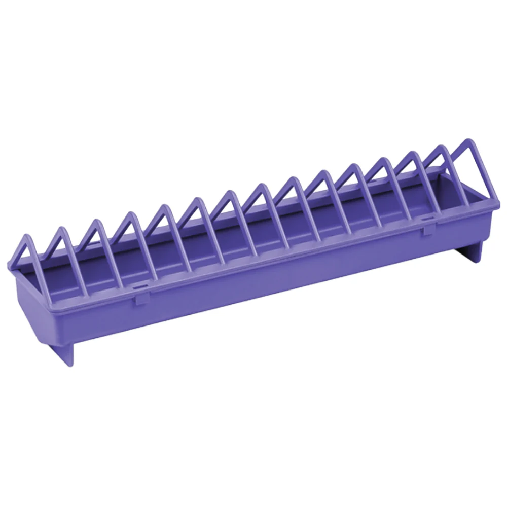 Mangiatore per Pulcini 50CM Spaziatura Stretta Viola | Resistente e Facile da Pulire