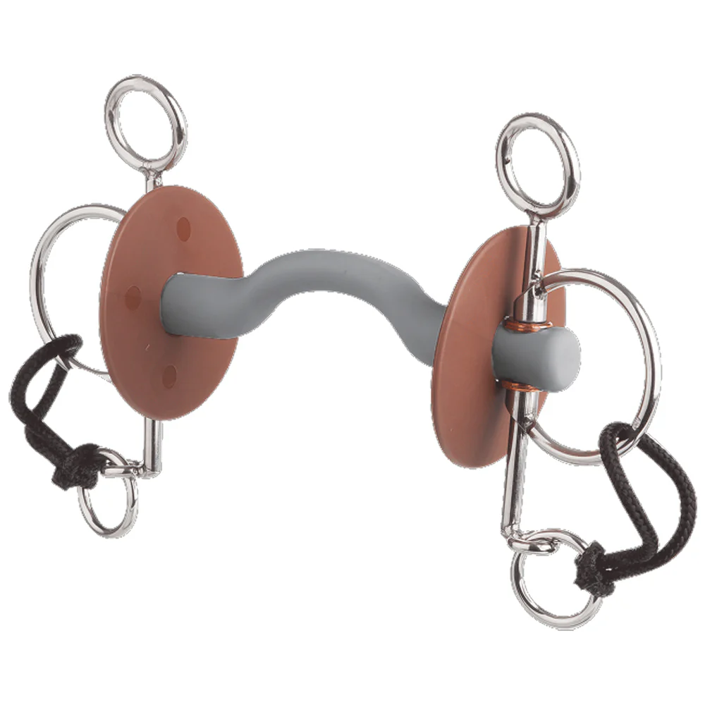 Morso Pelham Beris Corto con Arco Lingua per Cavalli Sensibili - Image 2