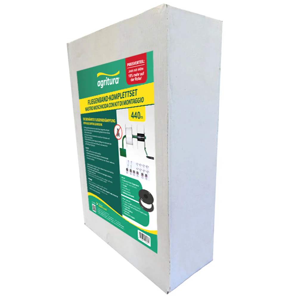 Nastro moschicida con kit di montaggio | rotolo e supporto | set completo | 440m - Image 3