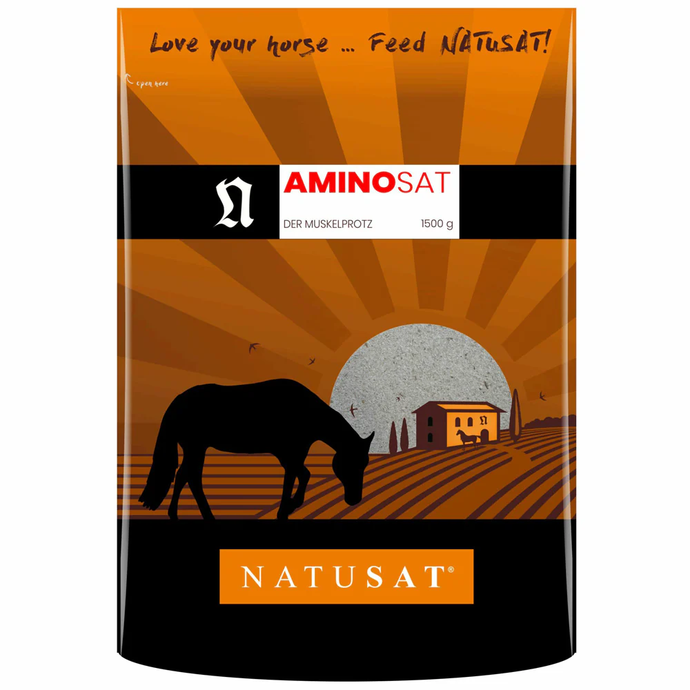 Natusat AminoSat 1,5kg – Integratore Aminoacidi Premium per Cavalli