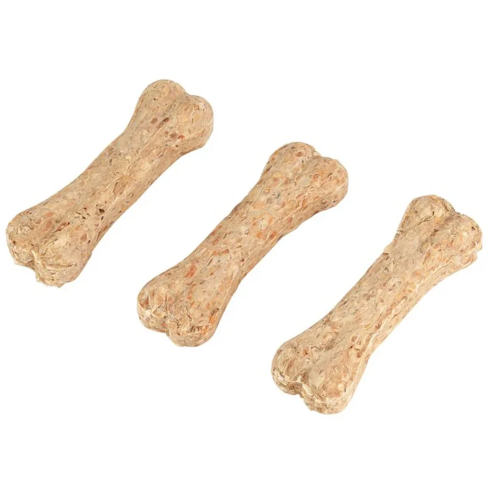 Ossa In Pelle Bovina Masticabili Per Cani 3 Pezzi