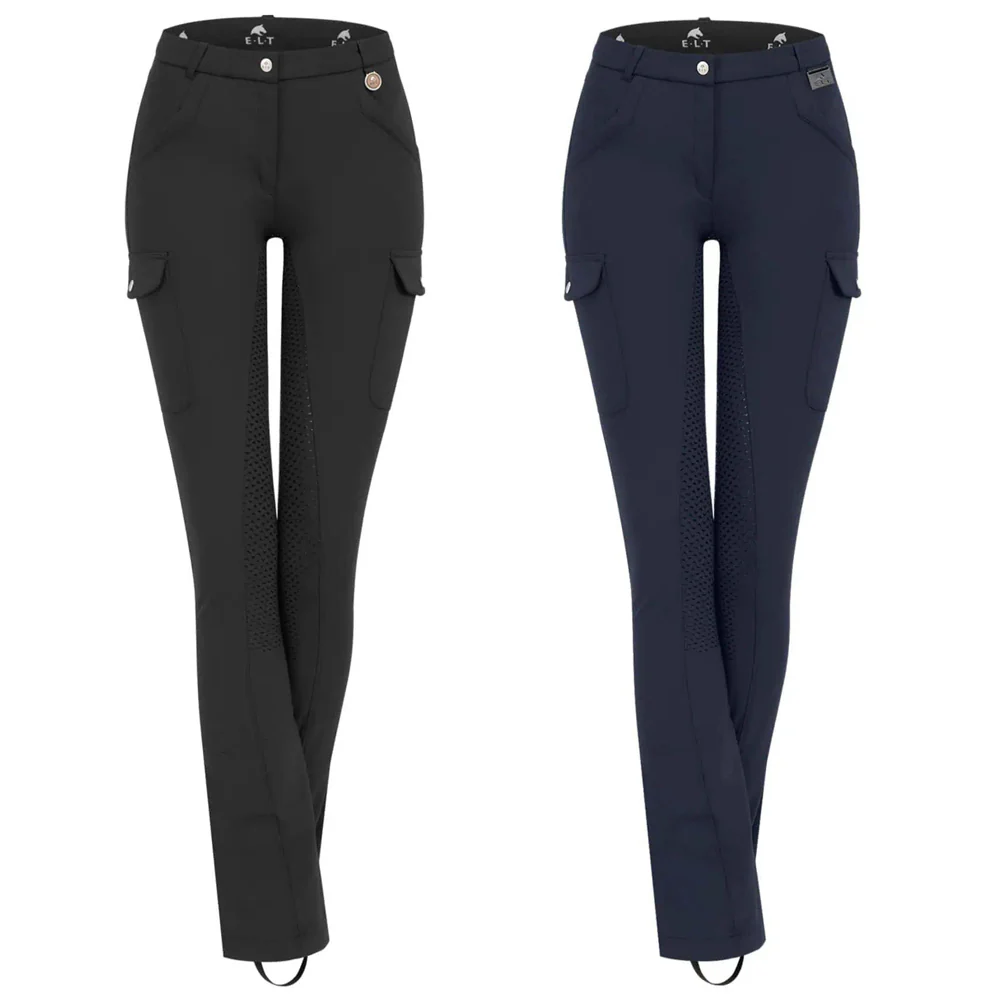 Pantaloni Equitazione Micro Jodhpur Cargo Silicone Grip Donna - Image 7