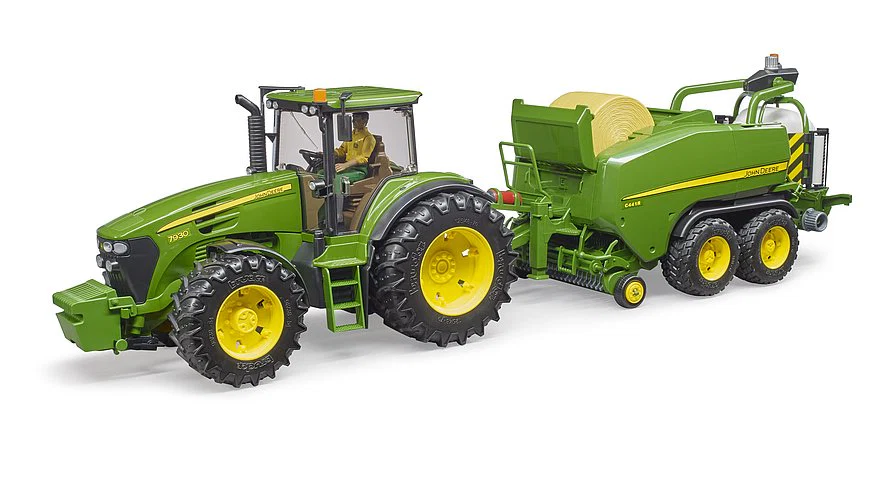 Pressa con avvolgitore rotoballe John Deere C441R - Image 4
