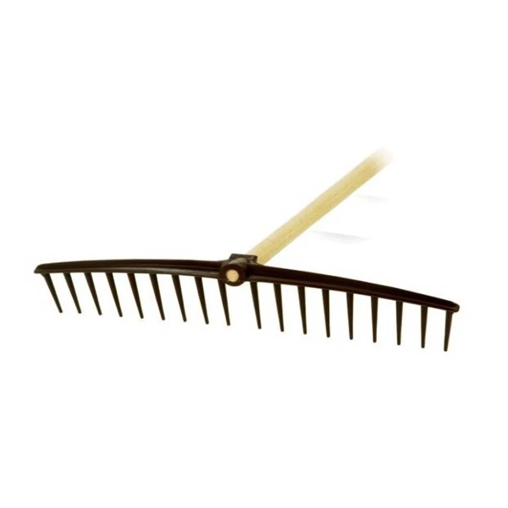 Rastrello in plastica marrone 18 resistente - Image 4