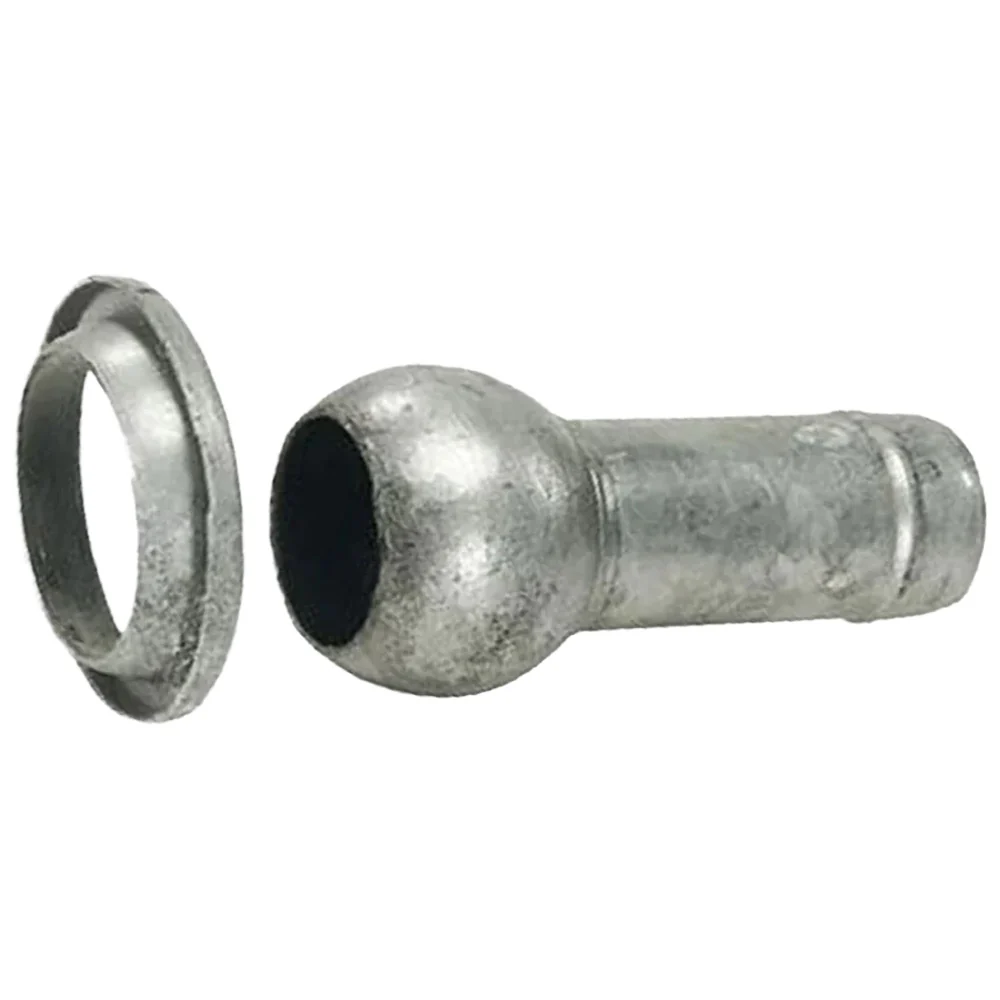 Sfera e Anello Zincati con Tronchetto Portagomma