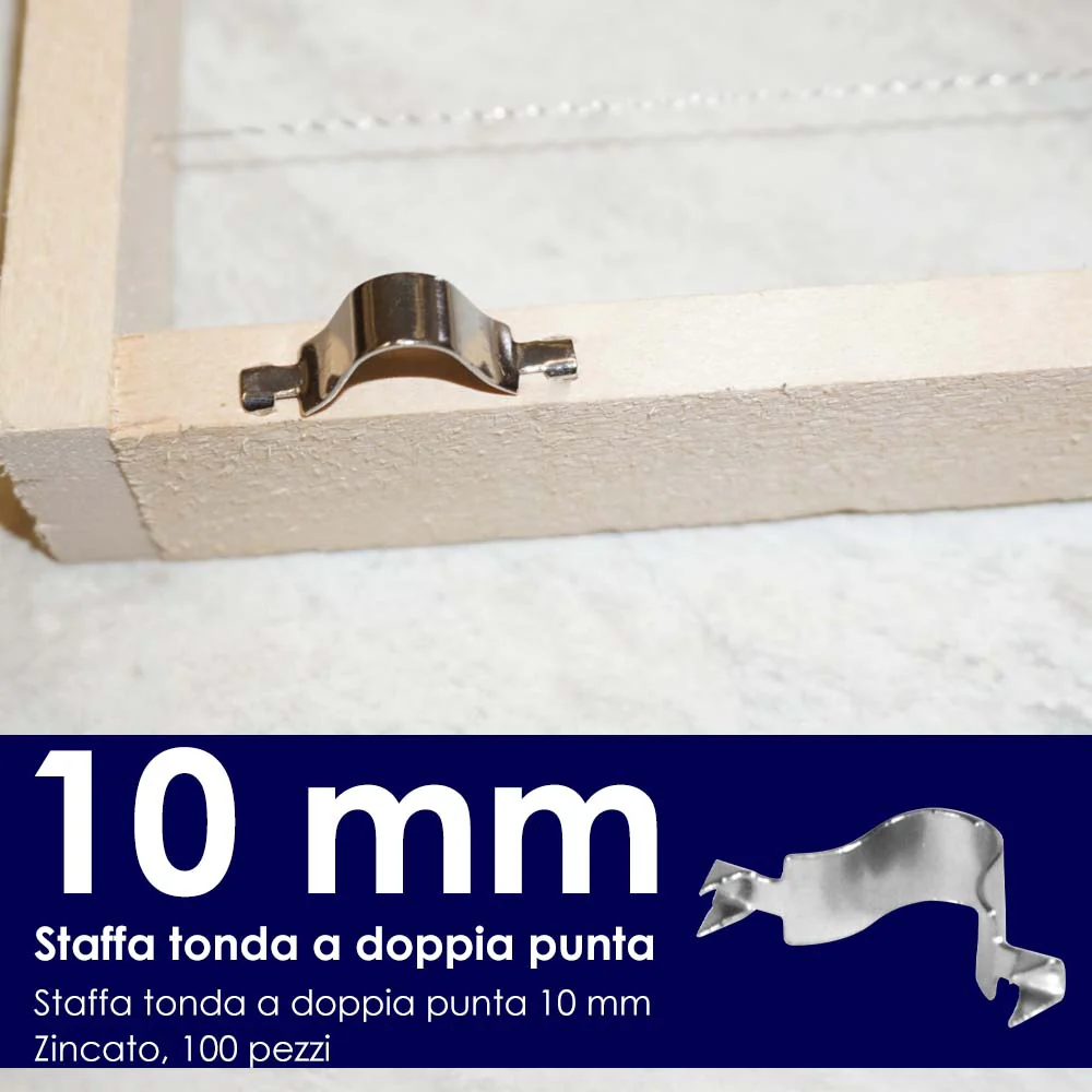 Staffa tonda a doppia punta 10 mm - Image 7
