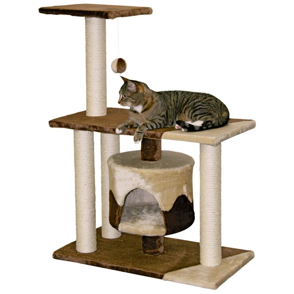 Tiragraffi Jade Pro per Gatti con Cuccia e Giochi 70x35cm - Image 4