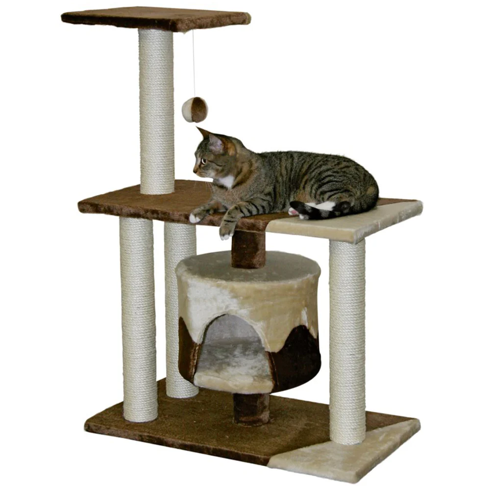 Tiragraffi Jade Pro per Gatti con Cuccia e Giochi 70x35cm - Image 5