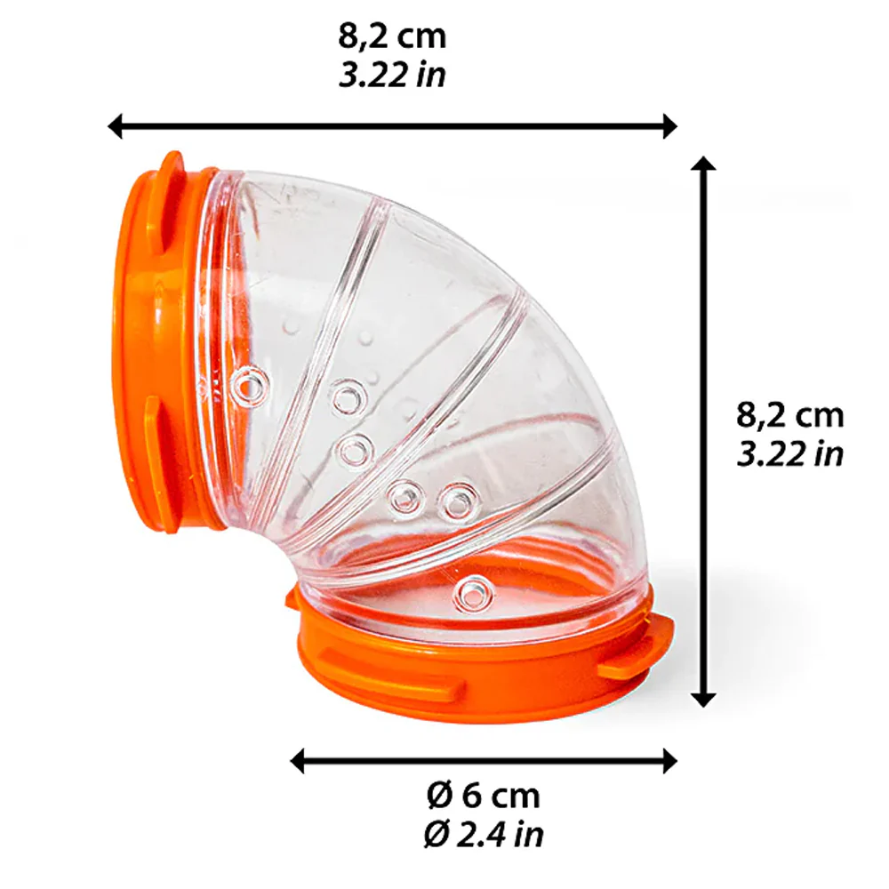Tube 4810 curve - Gioco per Criceti in Plastica Trasparente - Image 4