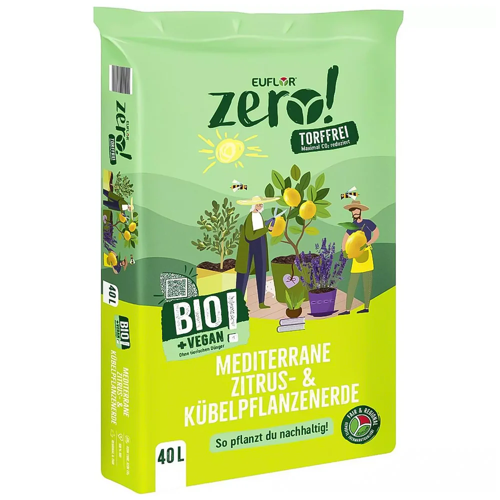 zero! Bio terriccio agrumi & piante mediterr. s/torba 40l - Image 2