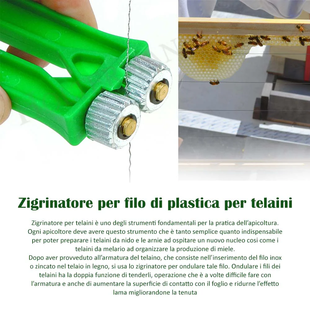 Zigrinatore per filo di plastica per telaini - Image 12